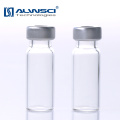 ALWSCI 11mm flat base crimp neck shimadzu hplc vial with Label